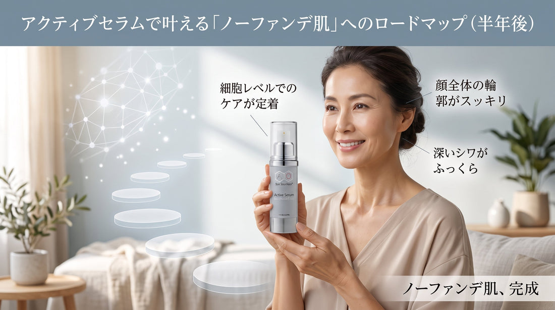 アクティブセラムで叶える「ノーファンデ肌」へのロードマップ（半年後）